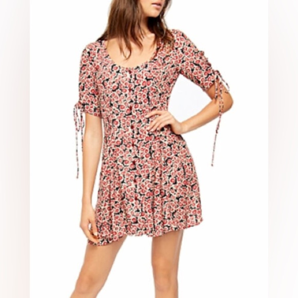 NWT Free People Laced Up Mini Dress
